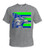 Throwback Seattle Safety Shirt - Green/Blue/Sport Gray