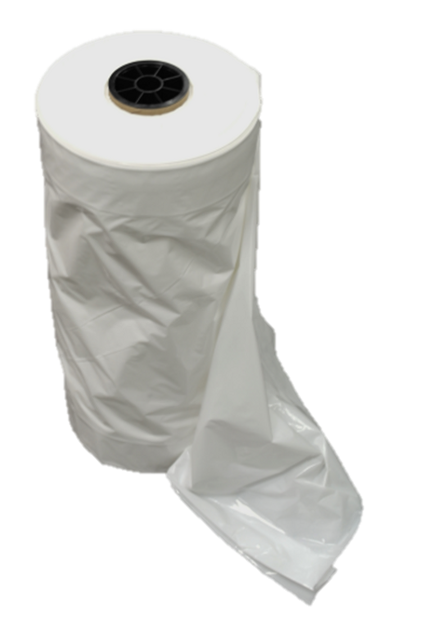 Large White Plastic Garment Bags - 21W x 3D x 72H - Roll of 243