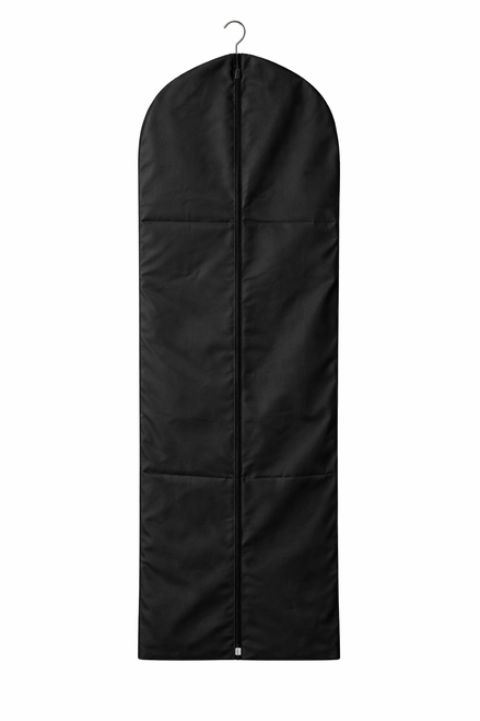 Black Non Woven Dress Zipper Bag With Zipper  Hanger Hole