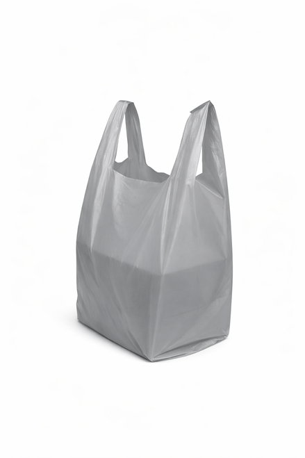 Grey T-shirt Bag Grocery Bag