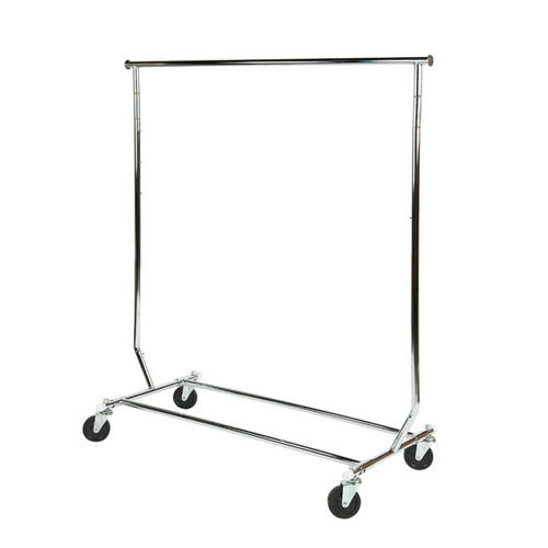 Rolling Rack Chrome With Casters