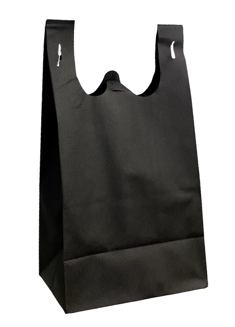 Black Reusable T-shirt Flat Bottom 11x7x20