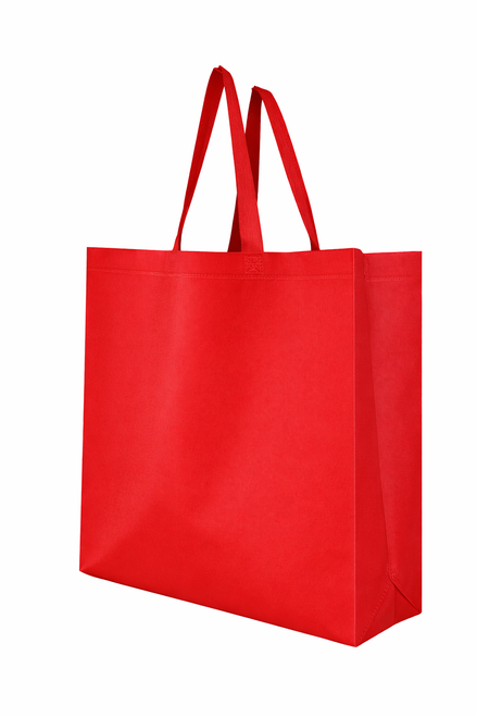 Red Reusable Shopping Bag with Two Handles