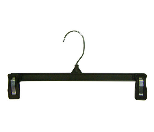 Black 12" Pant hangers with 2 clips