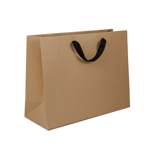 Paper Shopping Bags New York Brown 16 x 6 x 12"-Case 100 (1 Case Left)