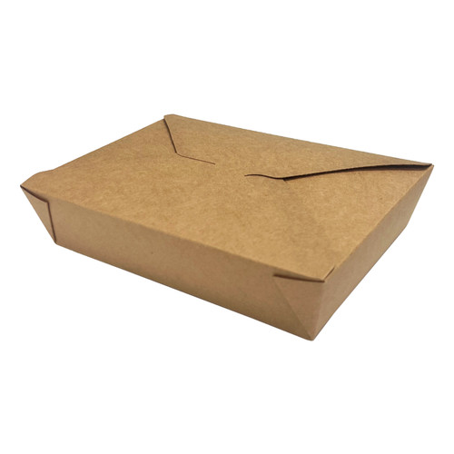 Takeout Box Kraft Foldable - 49oz/1450ml