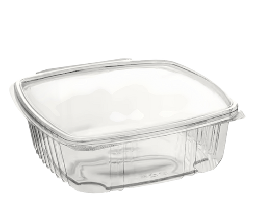 32 oz clear hinged container