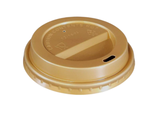 Dome Sip Lid 10-24 oz Paper Cup Gold Case 1,000 Dome Sip Lid 10-24 oz Paper Cup Gold Case 1,000