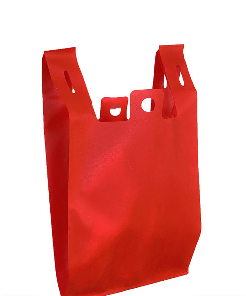 Red Reusable Bags Pinch Bottom 12 x 7 x 21