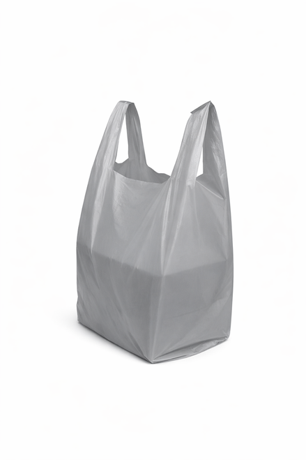 Grey T-shirt Bag Grocery Bag