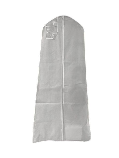 70 x 24 x 32” White Non-Woven Dress Garment Bags A-line Shaped