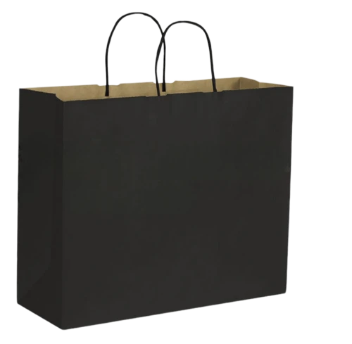 Black Paper Bags with Handles