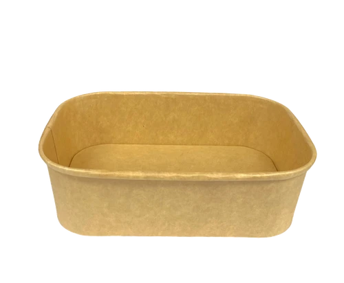 17oz|500ml Rectangle Food Container Base Kraft Paper