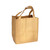 Natural tan non-woven reusable grocery tote bag 12x8x12"