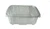 Clear hinged container 8.75"x8.00"x3.00"