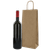 Brown kraft single bottle wine bag with twisted handles for liquor retail