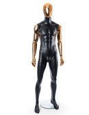 Male Mannequin Fiberglass Abstract Egghead Copper Face And Arms