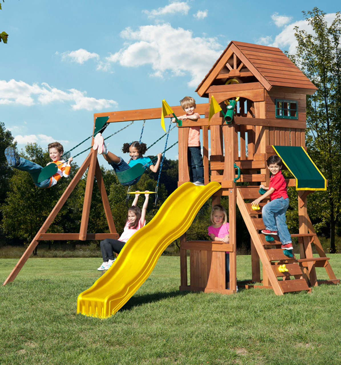 swing slide playset