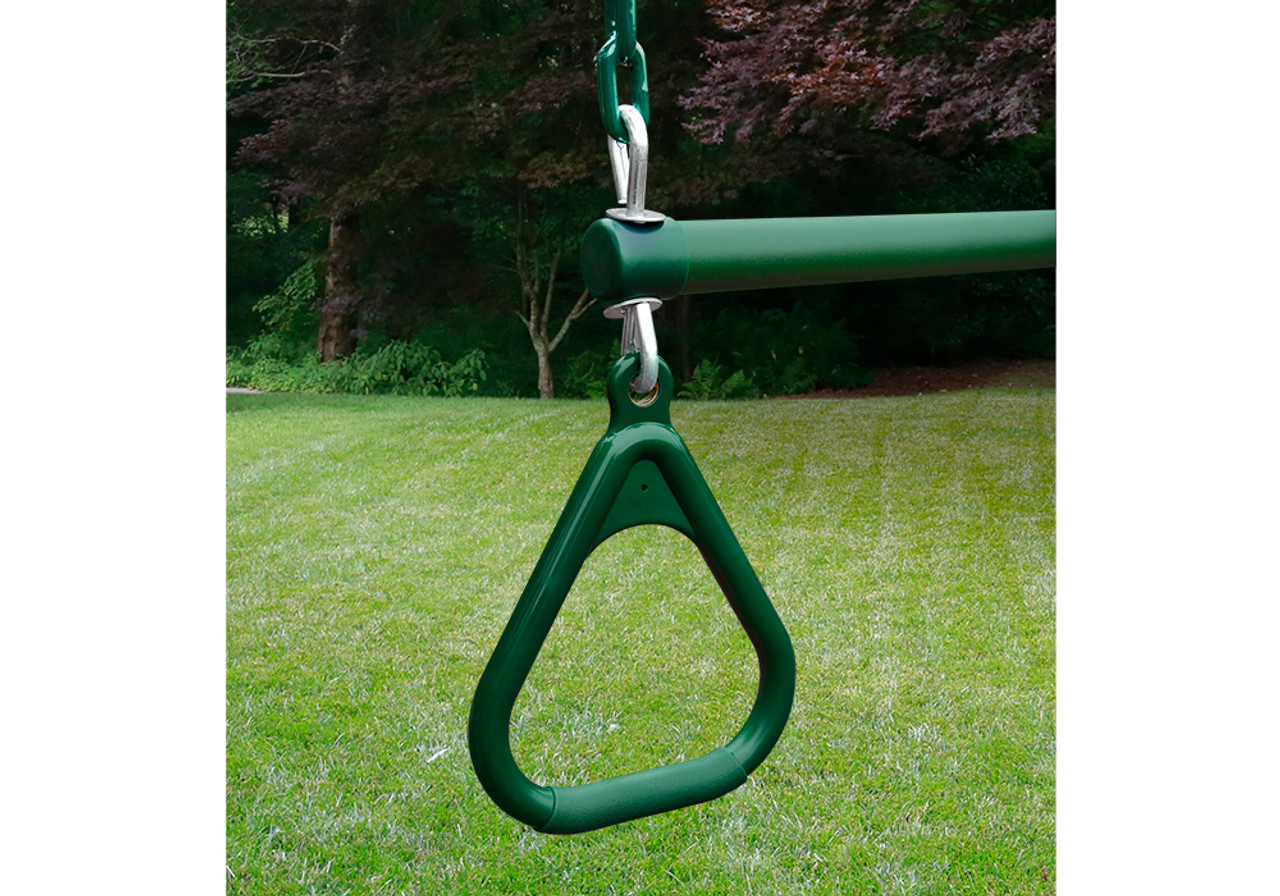 Premium Trapeze Bar with Rings for Swing Sets | Wooden Swingset