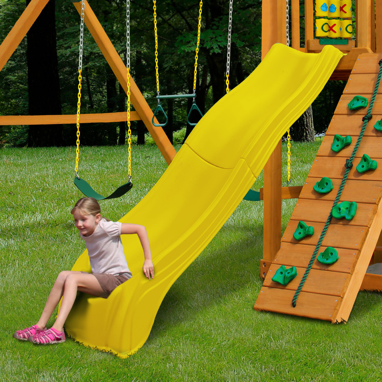 Olympus Wave Slide Provides Fun on the Playground | Swing Set Slides