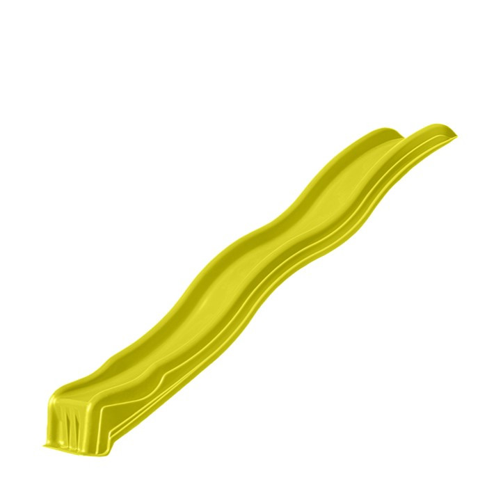 Yellow Cool Wave Slide w/ Safety Handles | Swing Set Slides