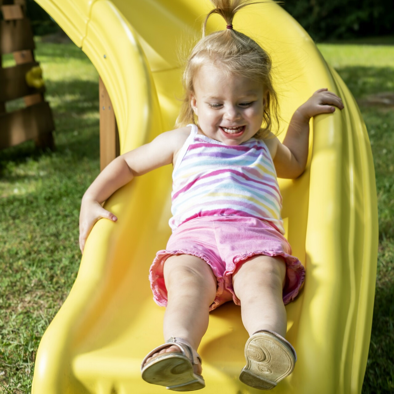 Yellow Winder Slide for Play Sets | Swing Set Slides