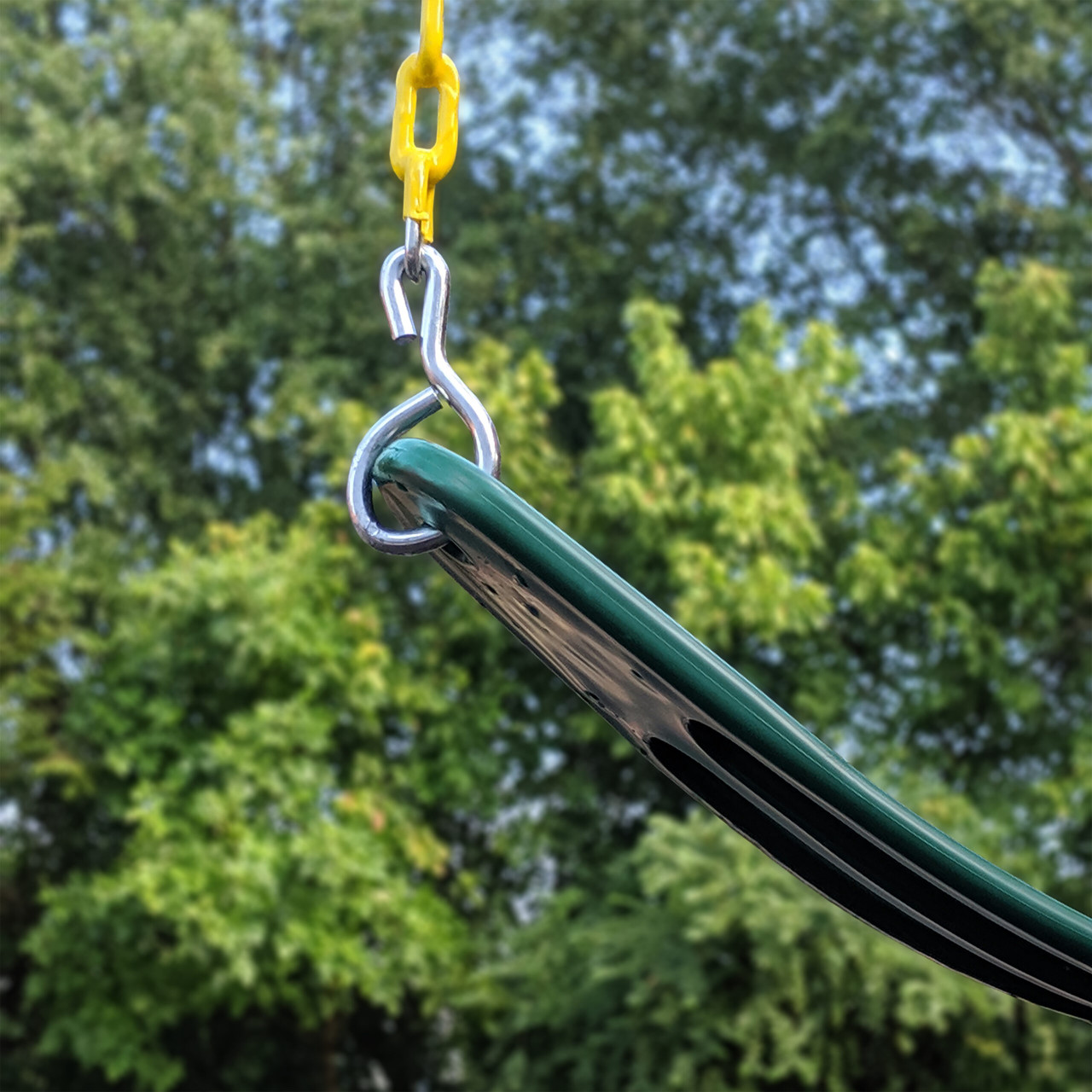 Extra Duty Green Swings & Ring/Trapeze Bar (2-Pack)