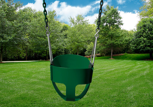 Child Bucket Swing, Green