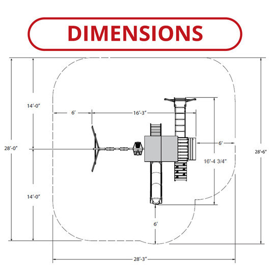 Knightsbridge Plus Wood Complete Play Set
