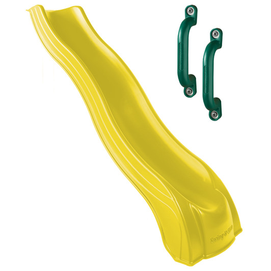 H&amp;O × NW  SLIDE-SIDETOP25 7 ft Sidewinder Hook Left Tube Slide - SwingSetMall.com