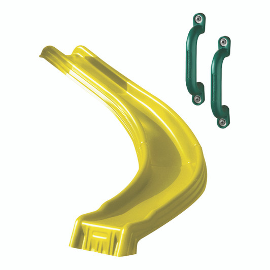 Side Winder Slide with Safety Handles, Yellow