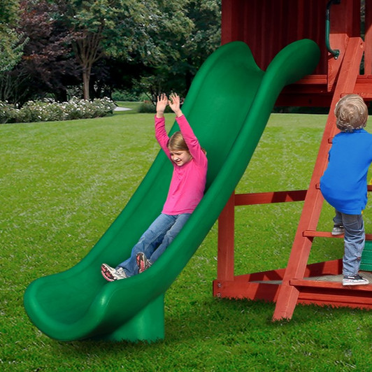 Super Scoop Slide, Green - 6' Deck