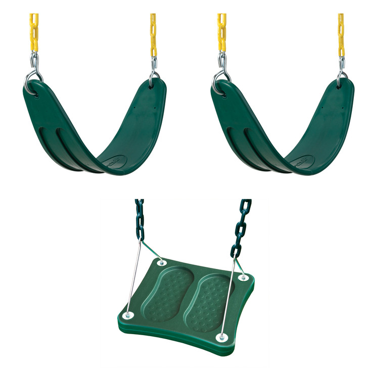 Extra Duty Green Swings & Stand-Up Swing