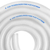 1.25" (1-1/4") ID, FDA, USP Class VI Platinum Silicone w/Polyester Braid (Food and Pharma-Grade)