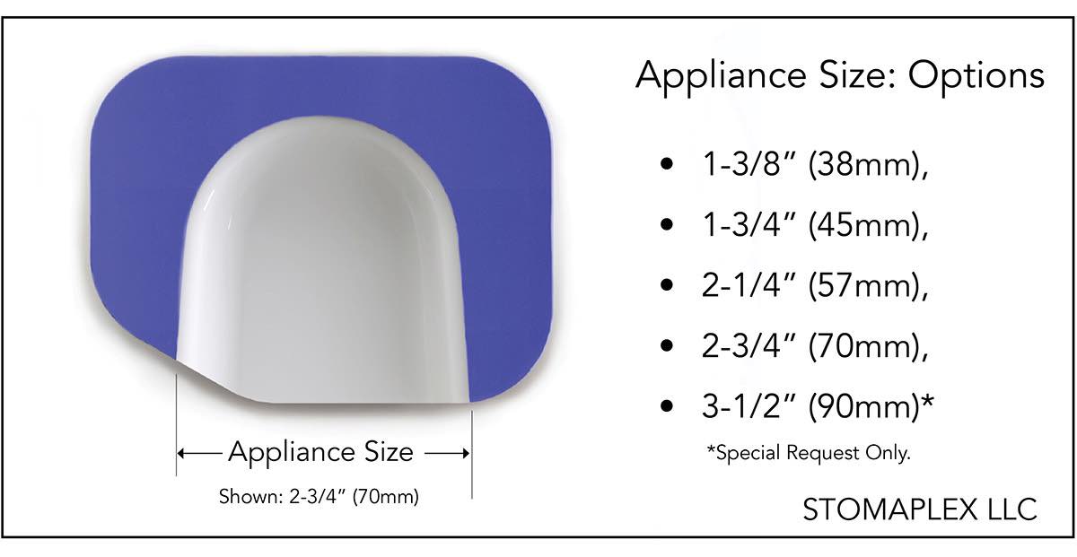 Stoma Size Chart, Ostomy Belt 