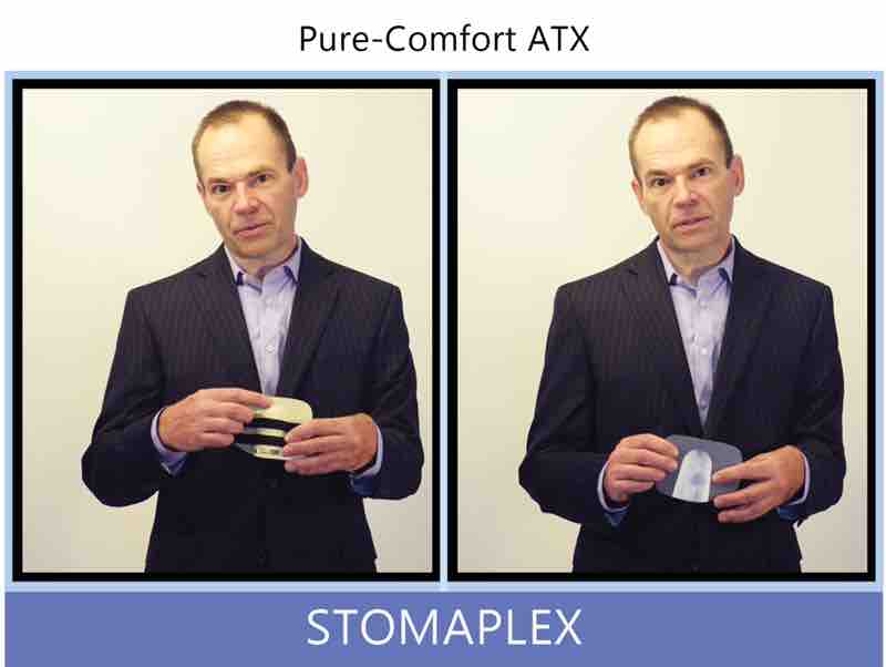 The outside surface of the stoma guard is covered with leather. The Stomaplex stoma guard has a unique contour. The Stomaplex stoma guards work for anyone with a colostomy, ileostomy, or urostomy.
The inside surface of the stoma guard is covered with leather. That color is available by request. The inside has a channel that allows for the stoma output to flow into the ostomy bag. If you have any questions about how to size the stoma guard Ostomy belt, ostomy, stoma, protection, stoma protection, stoma guard, ostomy guard, ostomy protection products, ostomy shower, ostomy leak, stoma leak, ostomy hernia, stoma hernia, ostomy sports, stoma sports, hernia, stoma belt, ostomy leaks, stoma leaks, leaking barrier, leaking stoma, stoma pain, ostomy pain, stomal hernias, hernias, children stoma, pediatric armor, ostomy protection, stoma protection sale, ostomy products, ostomy discounts, ostomy product discounts, ostomy product sale, ostomy ultimate discount package, strong ostomy belt, strongest ostomy belt, stoma shield, stoma shields, stoma guards, stoma protection products, stoma guard belt, stoma protection for sports, stoma protector, stoma guard reviews, stoma protectors, ostomy shower apron, ileostomy, colostomy, stomaplex, ostomy belt swimming, ostomy clothing, ostomy leak protection, freedom guard, comfort guard, veterans ostomy, pediatric ostomy belts, pediatric stoma, pediatric stoma protection, stoma protection for children, children ostomy belts