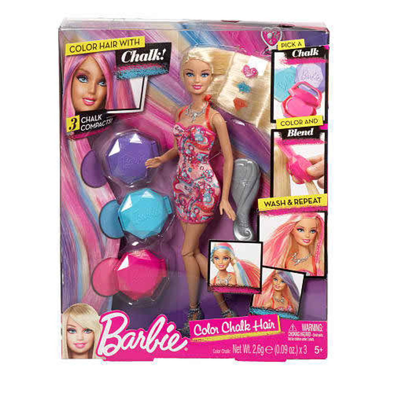 barbie doll color hair