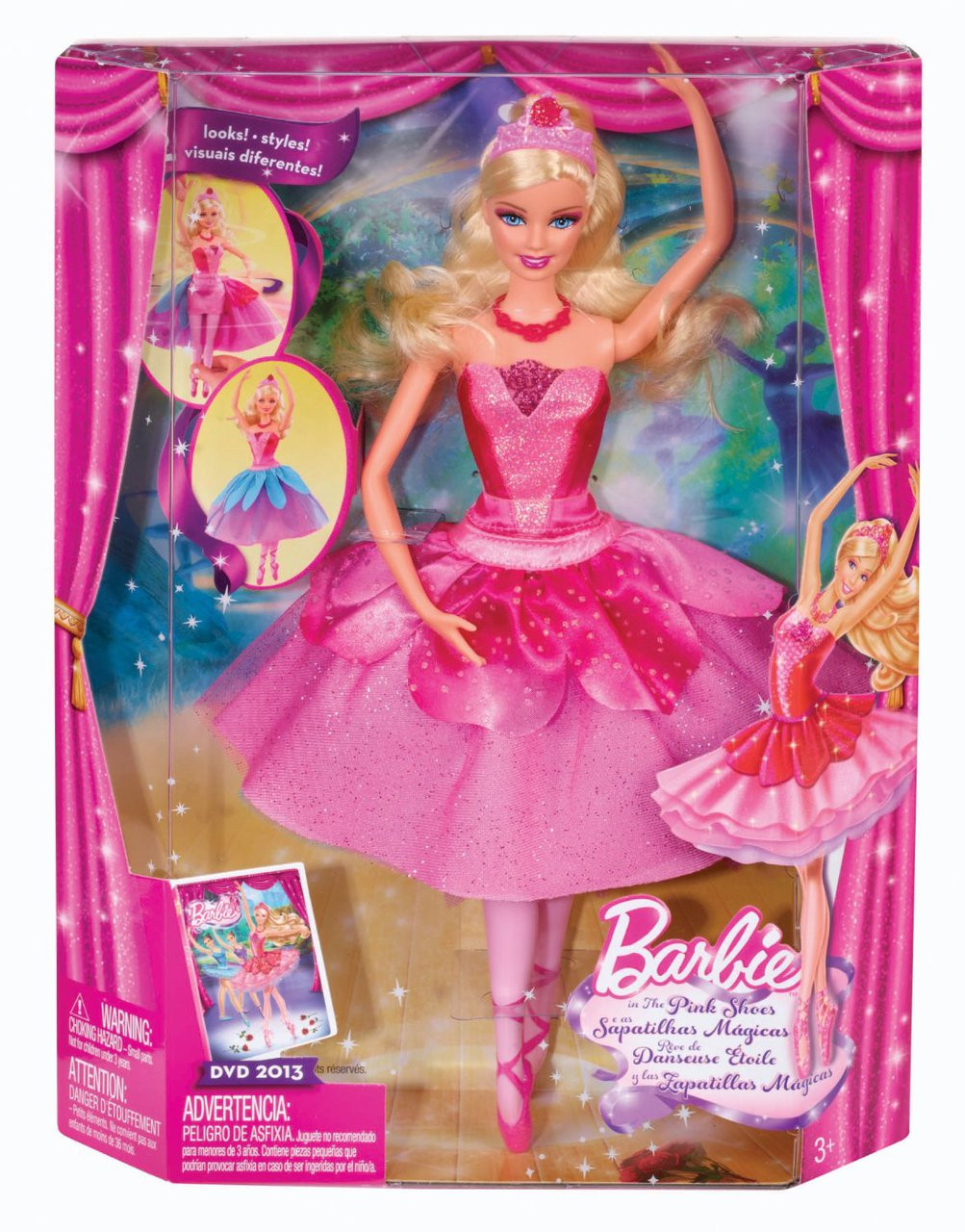 barbie pink shoes doll