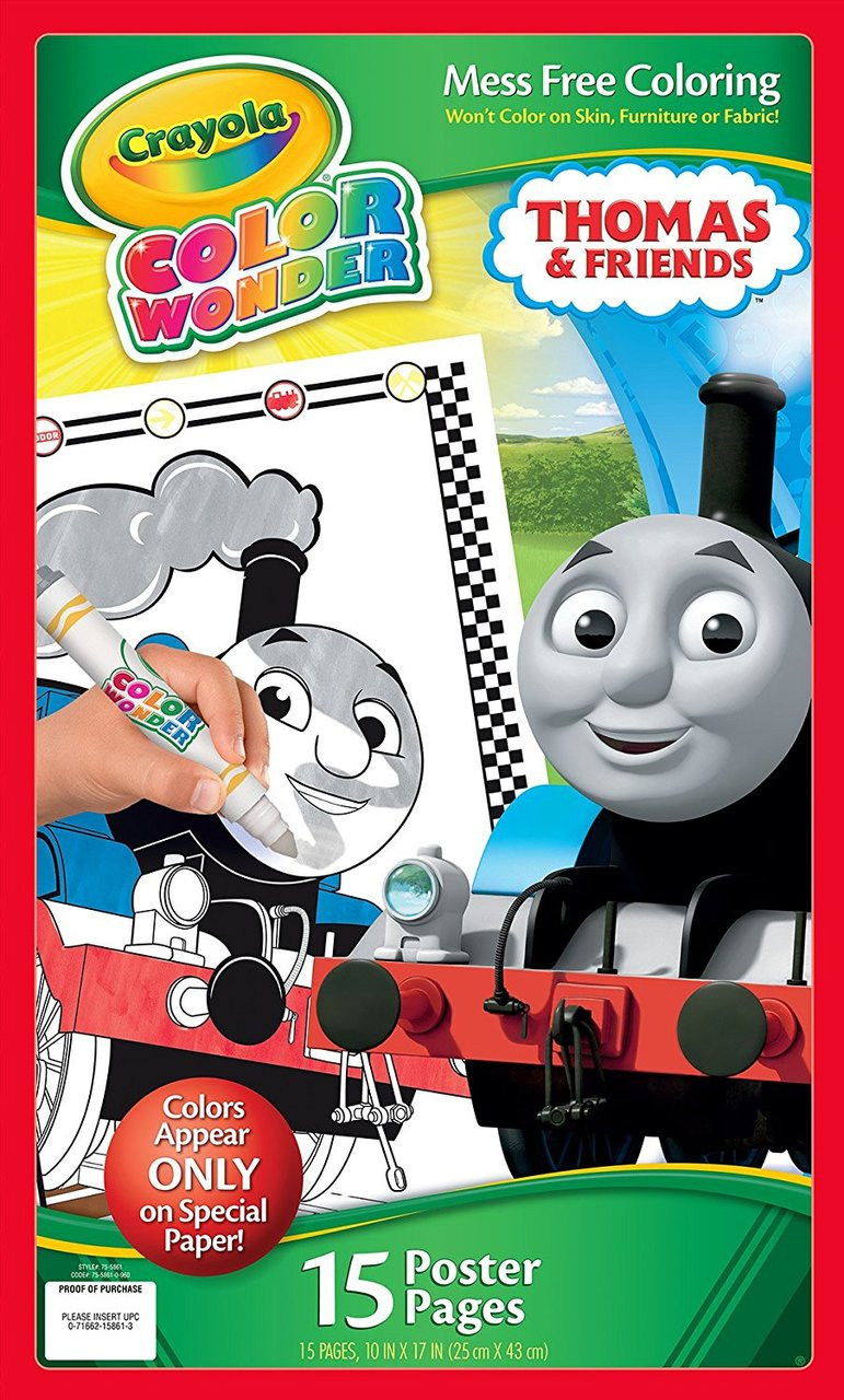 Crayola Thomas Friends Color Wonder Mess Free Poster Pages Iknowmytoys Com