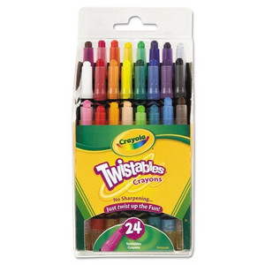 Crayola 24ct. Mini-Twistable Crayon 52-9724 Crayola 24ct. Mini-Twistable Crayon 52-9724