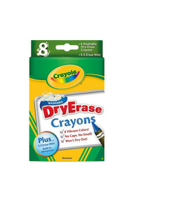 Crayola Washabale 8ct. Dry-Erase 98-5200 Crayola Washabale 8ct. Dry-Erase 98-5200