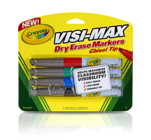 Crayola Dry Erase Markers (4) Visimax 98-8902