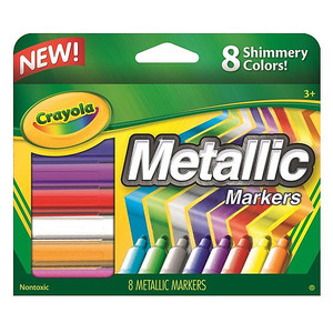 Crayola Crayola Metallic Markers 8-Count 5886280001 Crayola Crayola Metallic Markers 8-Count 5886280001