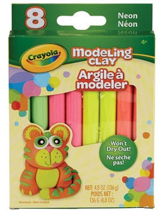 Crayola Modelling Clay NEON, 8 ct. 5703130000 Crayola Modelling Clay NEON, 8 ct. 5703130000