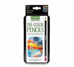Crayola Signature Tri-color Colored Pencils 12ct. 6820100000 Crayola Signature Tri-color Colored Pencils 12ct. 6820100000