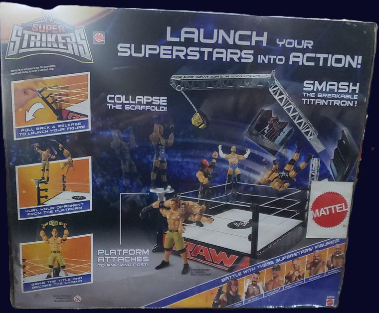 Mattel WWE® Super Strikers™ Turnbuckle Takedown™ Ring BJN10