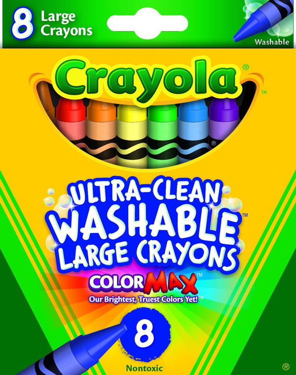 Crayola 8ct. Large Washable Crayons 52-3280