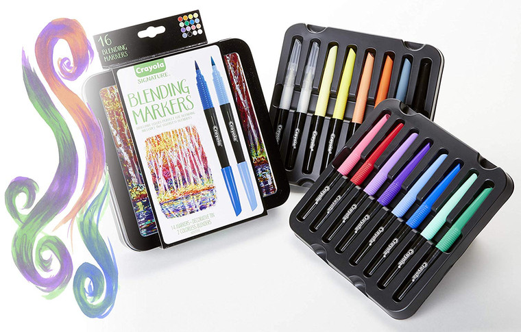Crayola Blending Marker Kit with Decorative Case, 16ct 5865020000