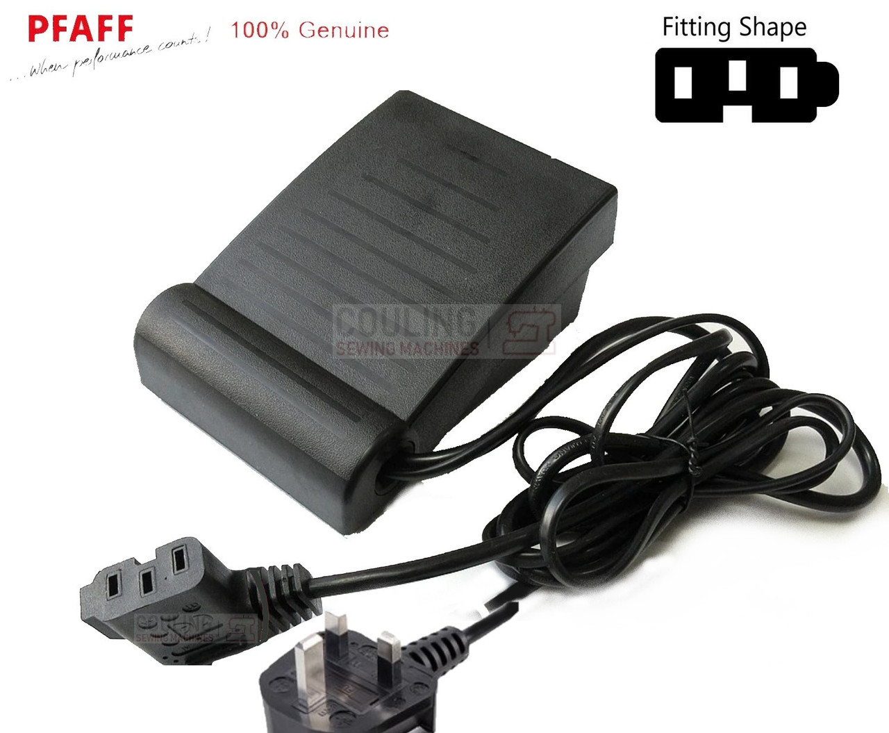 PFAFF FOOT CONTROL PEDAL Select 2, 3, 4 Couling Sewing Machines