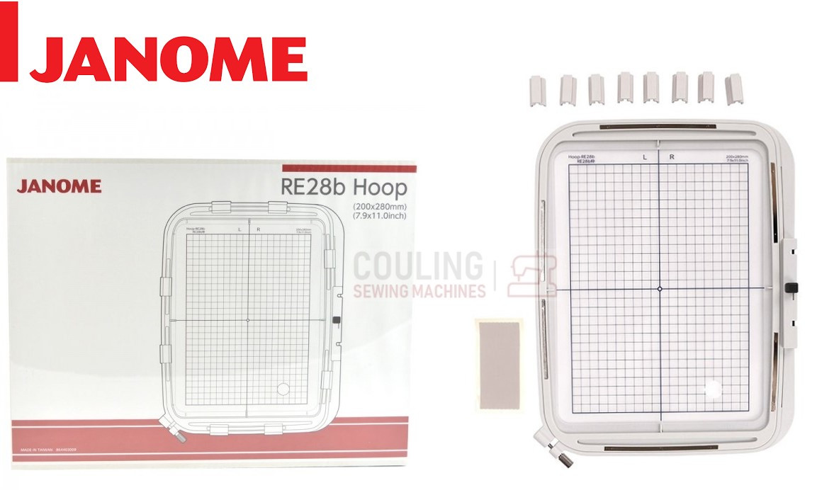 Janome Embroidery Hoop RE10B 100x40mm MC550E MC500 MC400 + Elna